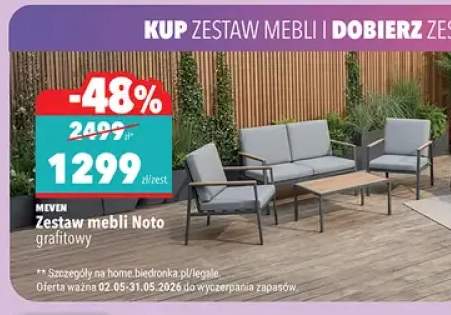 Zestaw mebli Noto MEVEN grafitowy