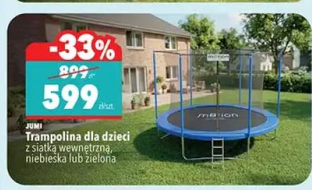 Trampolina dla dzieci JUMI z siatką wewnętrzną niebieska