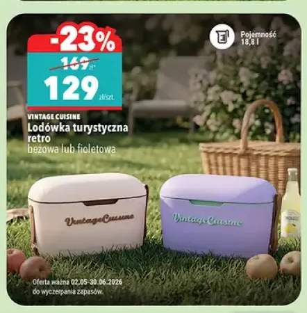 Lodówka turystyczna retro