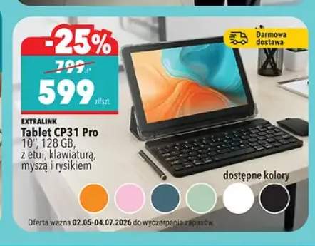Tablet CP31 Pro 10'' 128GB z etui klawiaturą myszą i rysikiem EXTRALINK