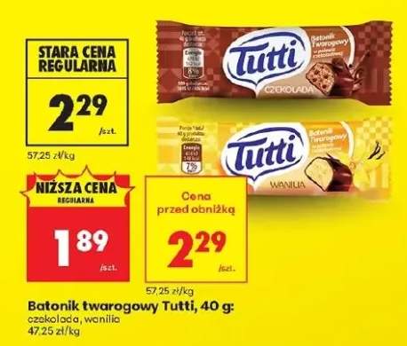 Batonik twarogowy Tutti czekolada