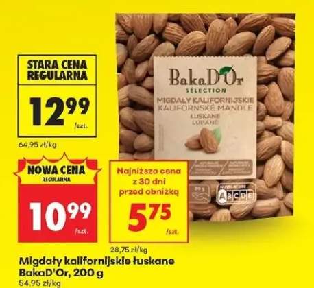 Migdały kalifornijskie łuskane BakaD'Or