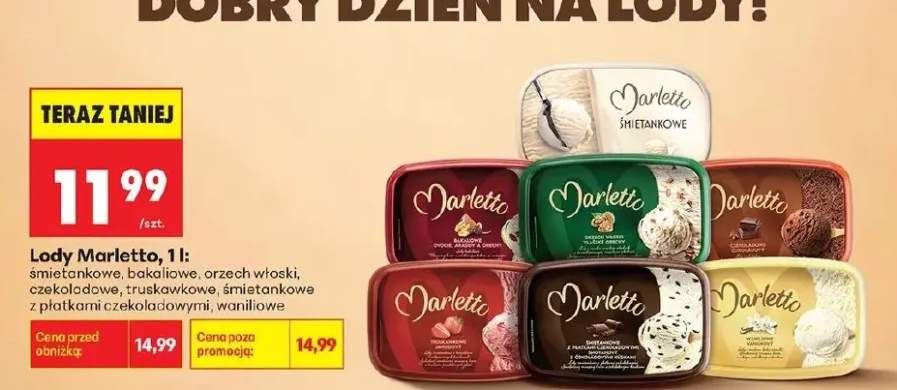 Lody Marletto śmietankowe