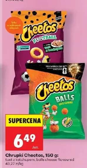 Chrupki Cheetos Football tost z ketchupem