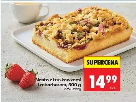 Ciasto z truskawkami i rabarbarem