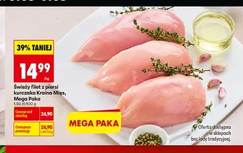 Świeży filet z piersi kurczaka Kraina Mięs Mega Paka