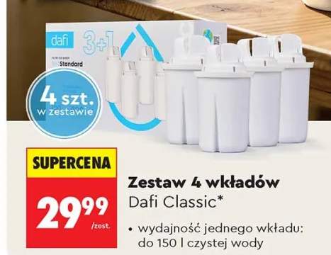 Zestaw wkładów filtrujących Dafi Classic 4-pak