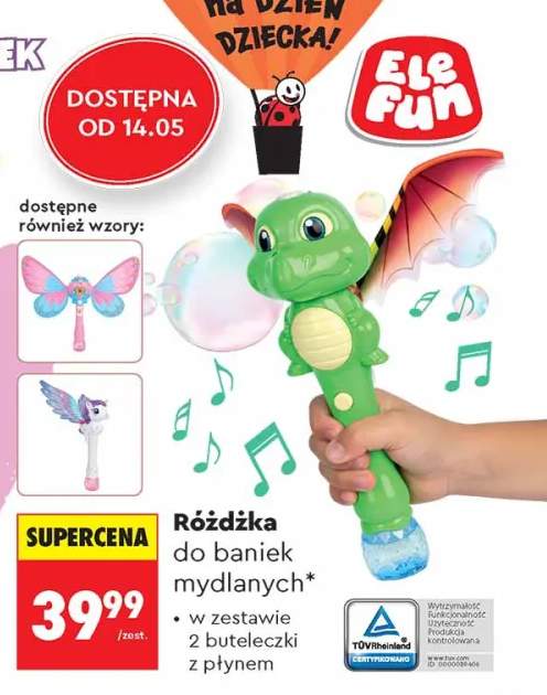 Różdżka do baniek mydlanych Ele Fun