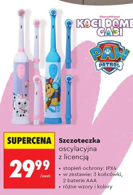 Szczoteczka oscylacyjna z licencją