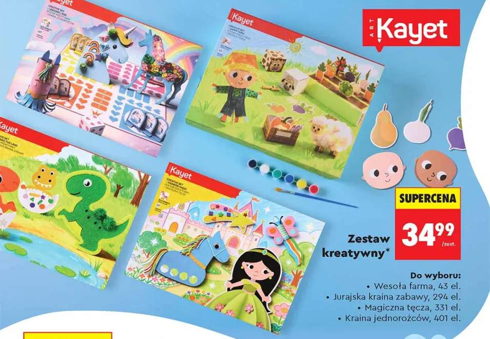 Zestaw kreatywny Kayet Wesoła farma 43 el.