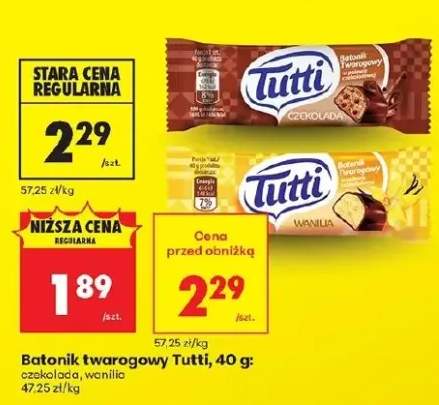 Batonik twarogowy Tutti czekolada