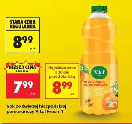 Sok ze świeżej hiszpańskiej pomarańczy Vital Fresh