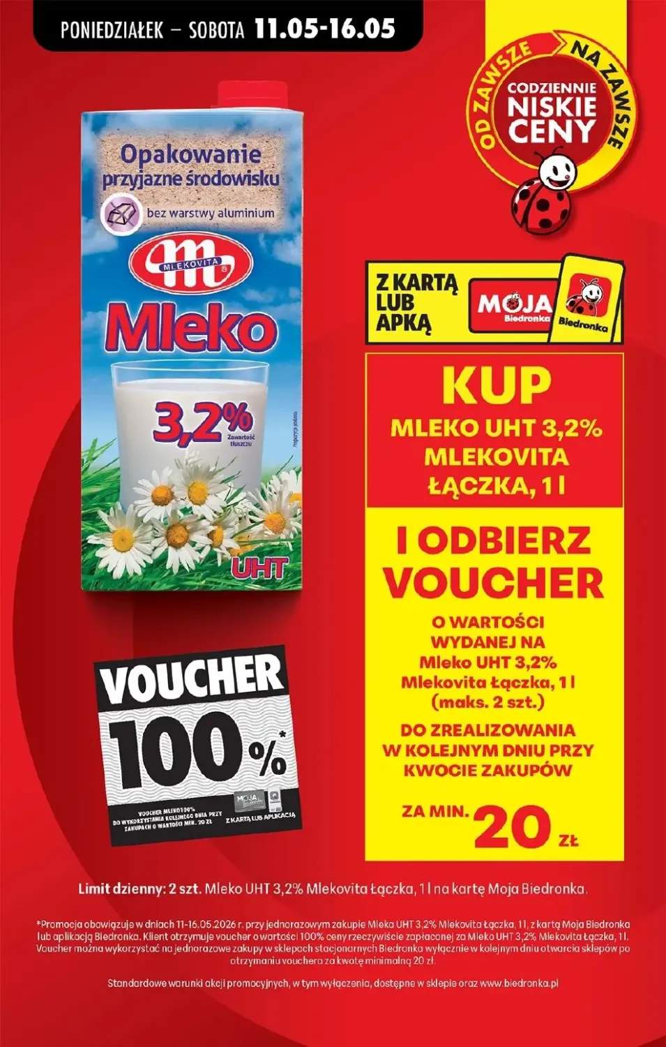 Mleko UHT 3,2% Mlekovita Łączka