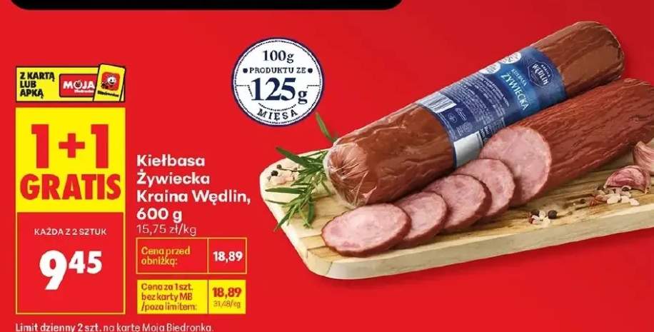Kiełbasa Żywiecka Kraina Wędlin
