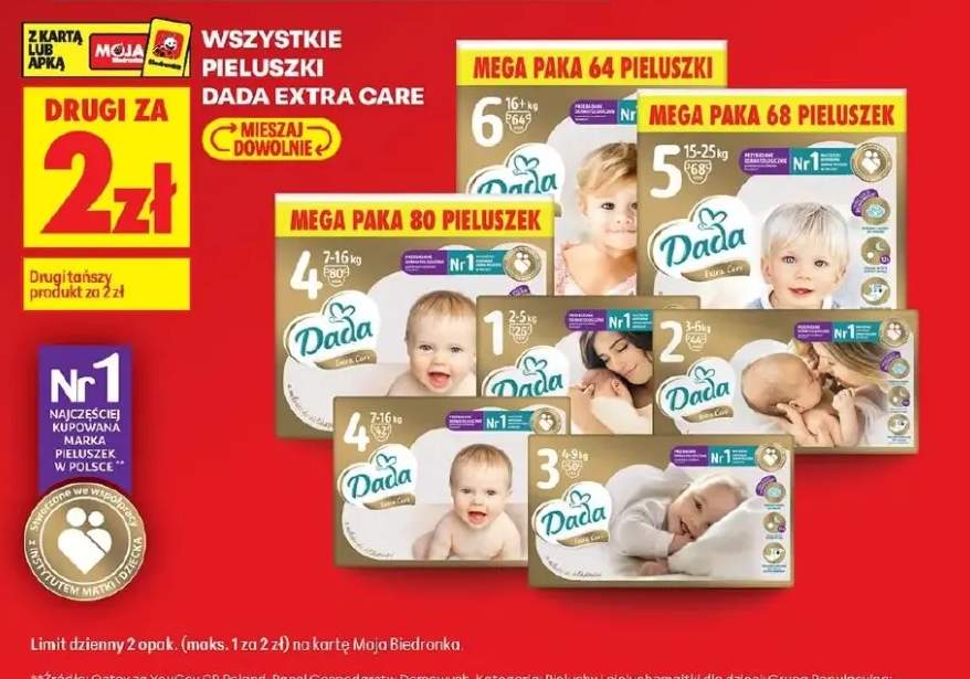 Pieluszki Dada Extra Care 5 15-25kg