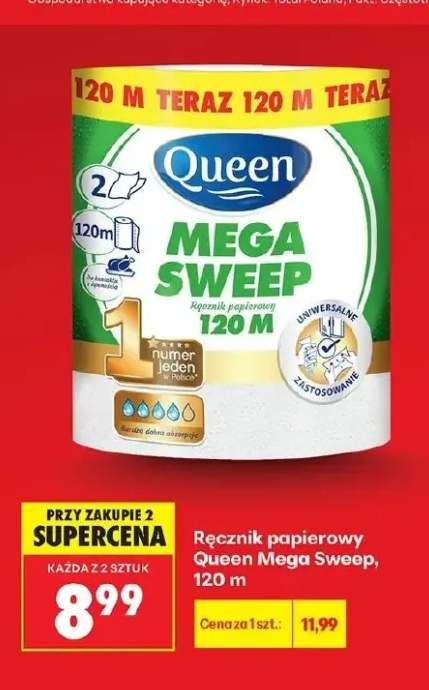 Ręcznik papierowy Queen Mega Sweep 120m