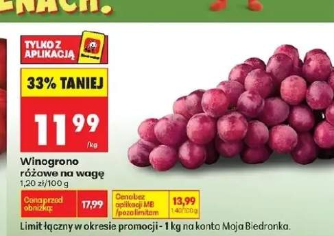 Winogrono różowe