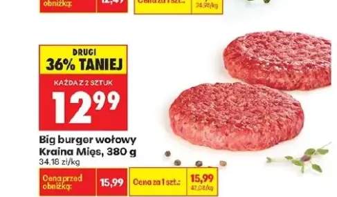 Big burger wołowy Kraina Mięs