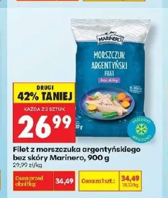 Filet z morszczuka argentyńskiego bez skóry Marinero