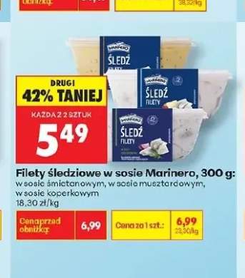 Filety śledziowe w sosie śmietanowym Marinero