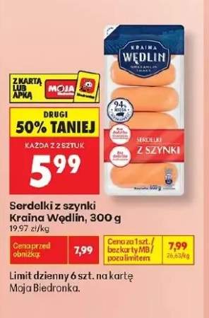 Serdelki z szynki Kraina Wędlin
