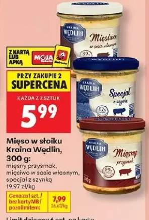 Mięso w słoiku Kraina Wędlin mięsny przysmak