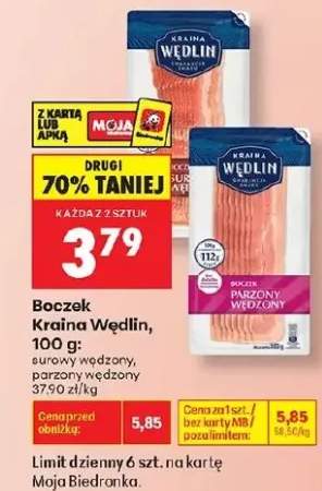 Boczek surowy wędzony Kraina Wędlin
