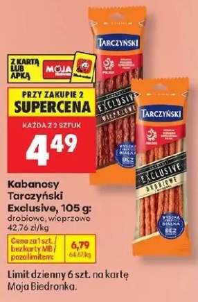 Kabanosy drobiowe Tarczyński Exclusive