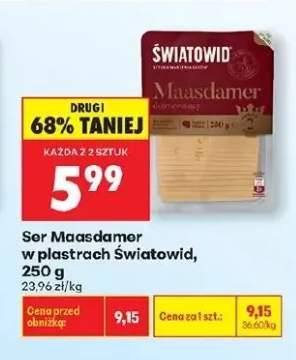 Ser Maasdamer w plastrach Światowid