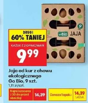 Jaja od kur z chowu ekologicznego Go Bio