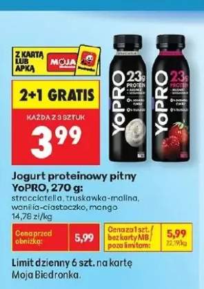 Jogurt proteinowy pitny YoPRO stracciatella