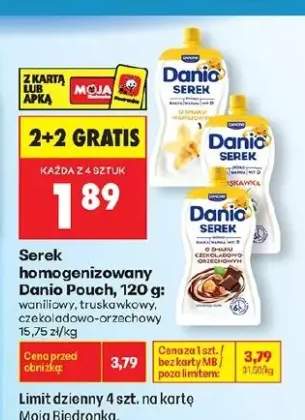 Serek homogenizowany Danio Pouch waniliowy