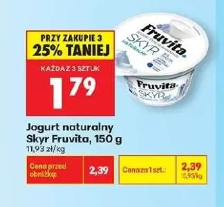 Jogurt naturalny Skyr Fruvita