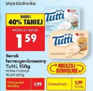 Serek homogenizowany Tutti kokosowy