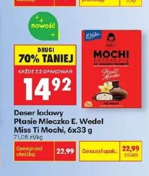 Deser lodowy Ptasie Mleczko E. Wedel Miss Ti Mochi 6-pak 33g
