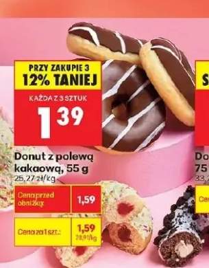 Donut z polewą kakaową