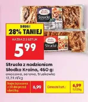 Strucla z nadzieniem owocowym Słodka Kraina