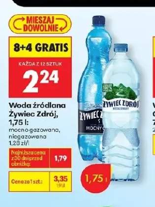 Woda źródlana Żywiec Zdrój mocno gazowana