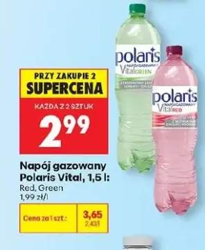Napój gazowany Polaris Vital Red 1,5l