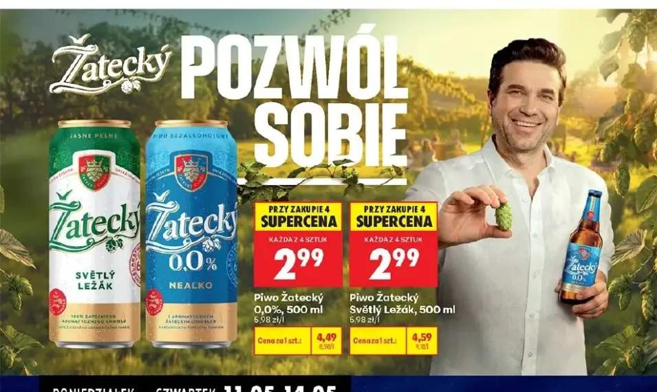 Piwo bezalkoholowe Žatecký 0,0%