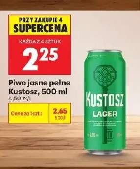 Piwo jasne pełne Kustosz