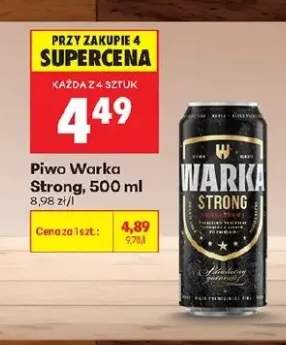 Piwo Warka Strong