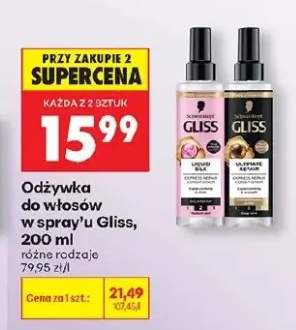 Odżywka do włosów w spray'u Gliss Liquid Silk