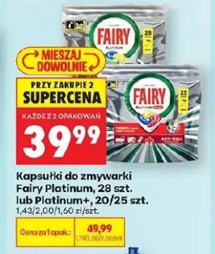 Kapsułki do zmywarki Fairy Platinum 28szt.