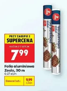 Folia aluminiowa Zosia 30m