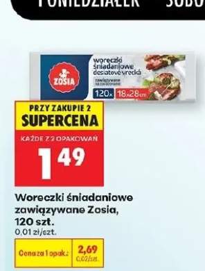 Woreczki śniadaniowe zawiązywane Zosia