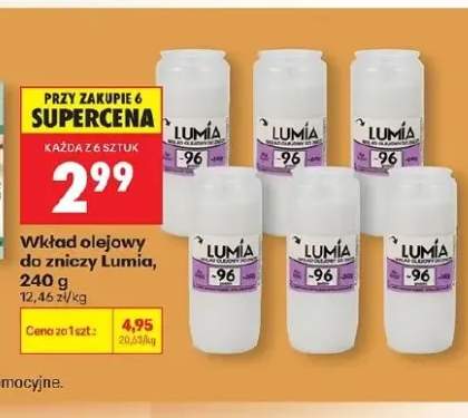 Wkład olejowy do zniczy Lumia
