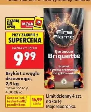 Brykiet z węgla drzewnego Fire Flame