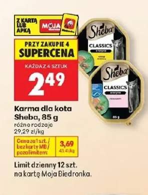 Karma dla kota Sheba Classics w terynie z łososiem