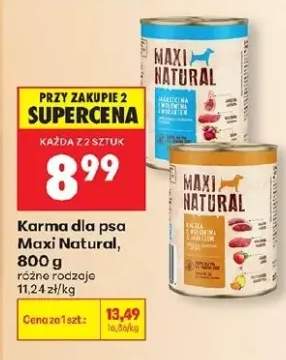 Karma dla psa Maxi Natural jagnięcina i wołowina z burakiem